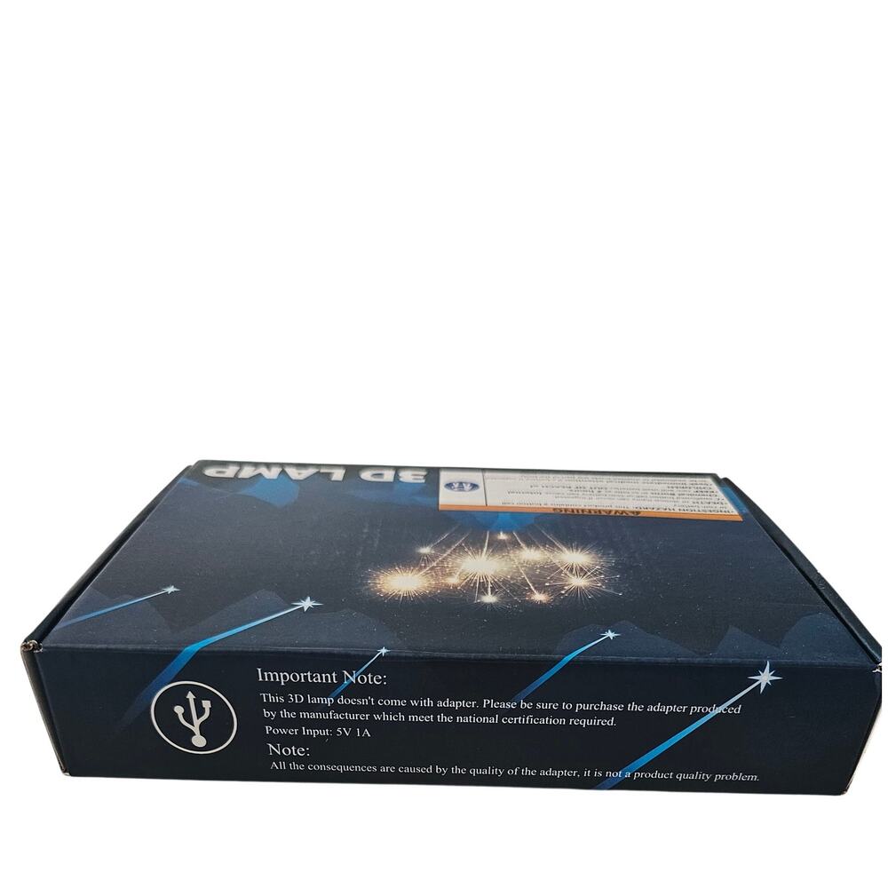 3D Illusion Lamp Michigan Football Night Light, New in Box - Picture 6 of 9